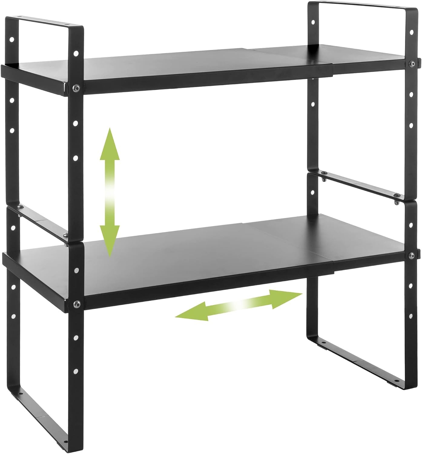 Expandable Cabinet Shelf Organizer Rack Stackable Kitchen Counter Storage