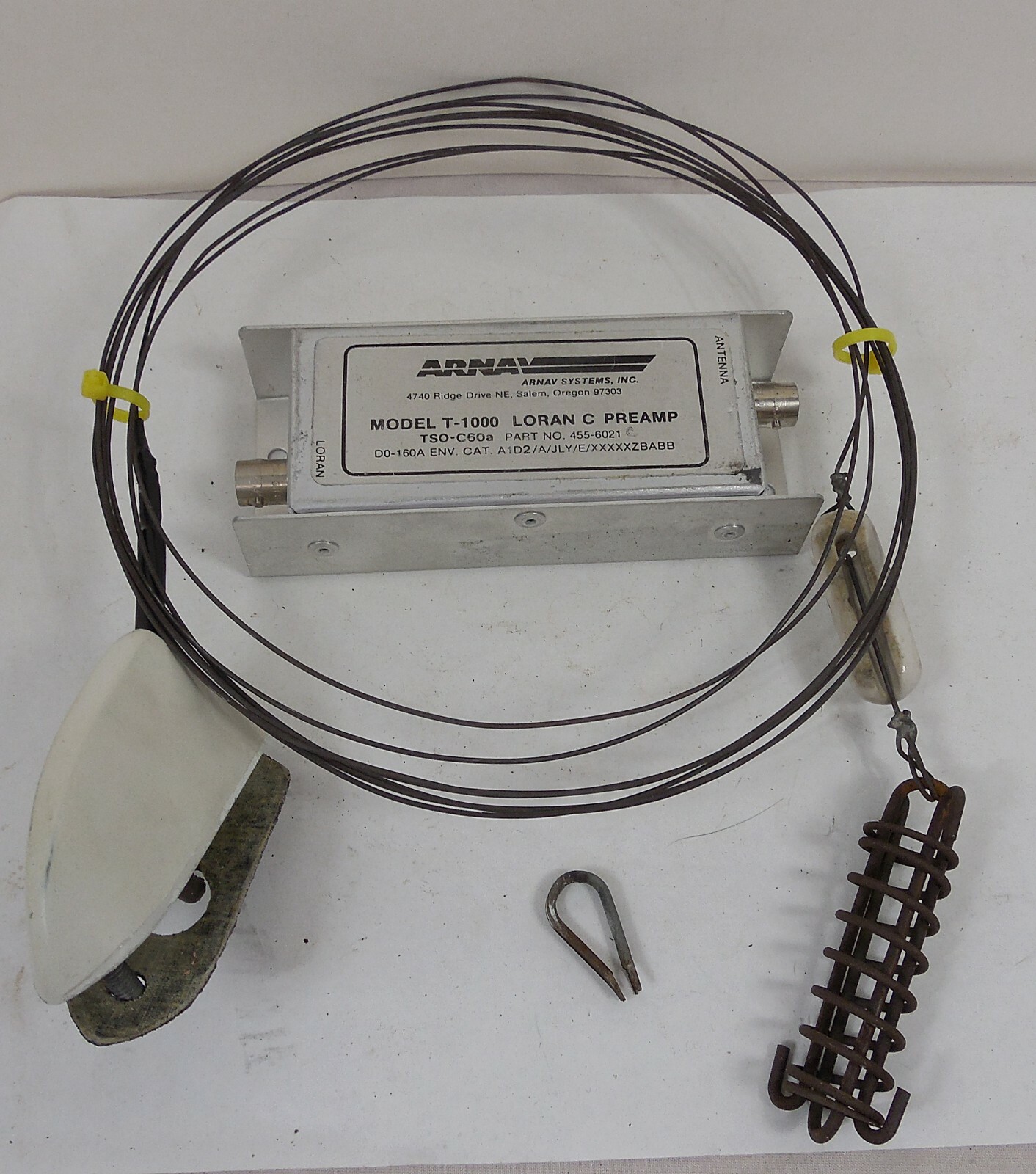 Arnav Model T-1000 Loran C Preamp with Antenna P/N 455-6021