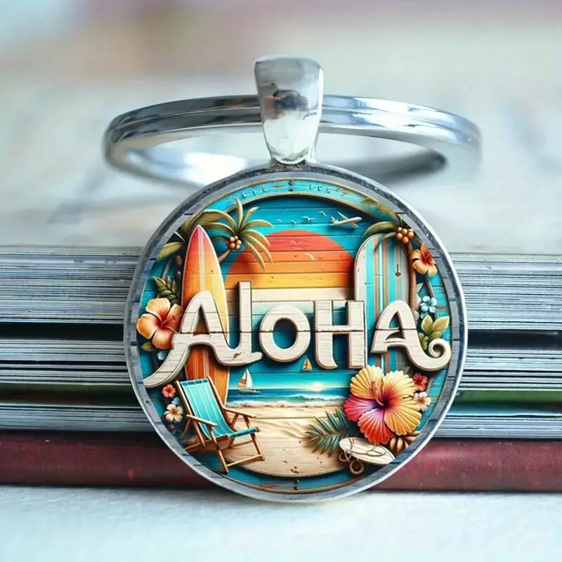 Pristine Aloha Hawaiian Greeting Key Chain, Perfect Gift For Friend And Family