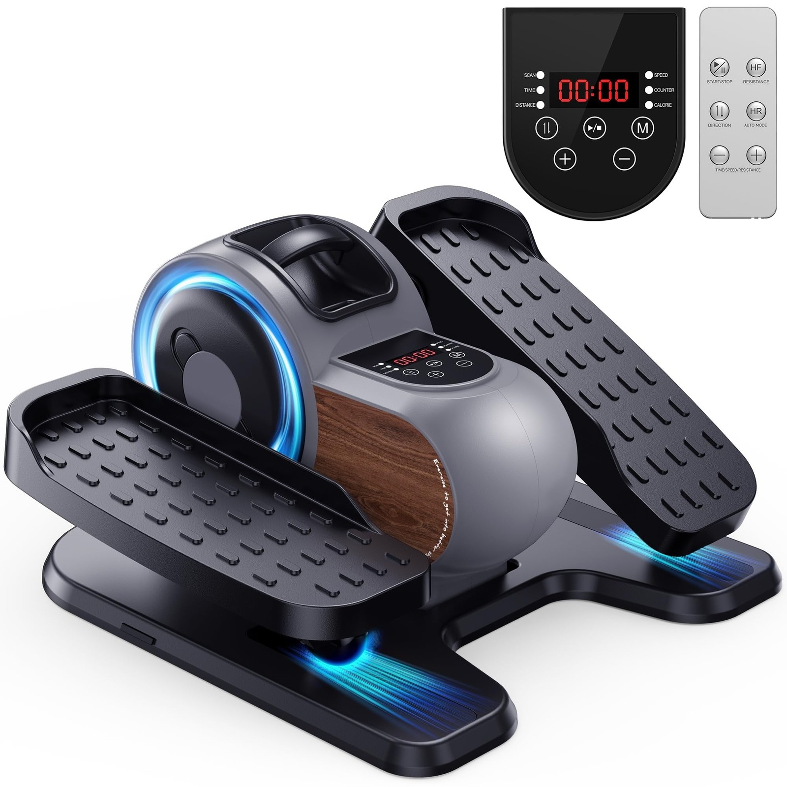 Under Desk Elliptical Exercise Machine, Electric Elliptical for Seniors with ...