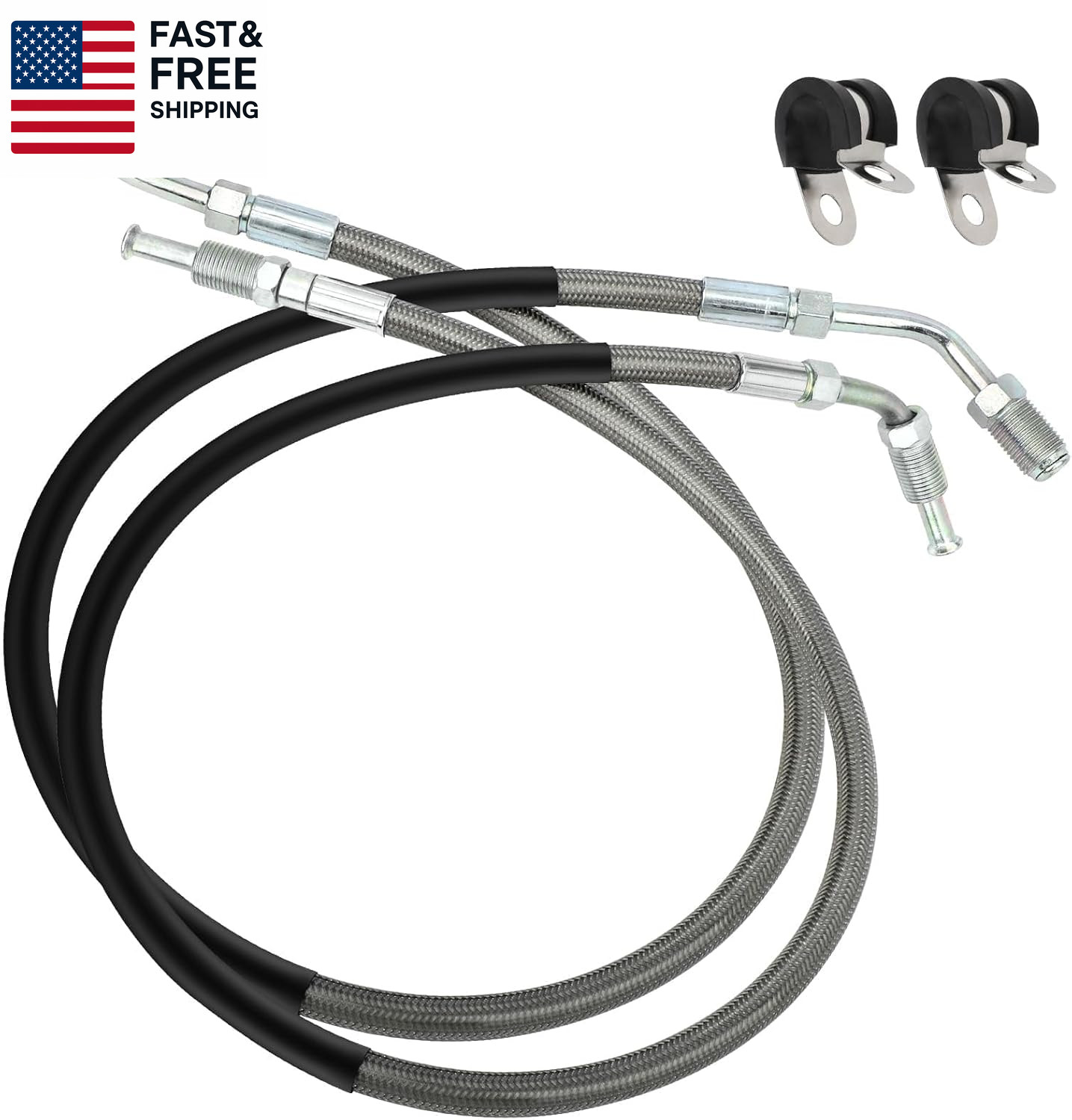 Front Left & Right Brake Hose Line for Polaris Sportsman Magnum Trail Boss Blaze