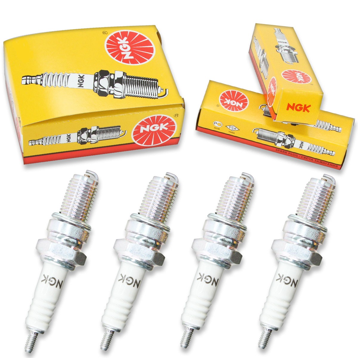 4pcs 1992 Suzuki GN125E NGK Standard Spark Plugs 125cc 7ci Kit Set Engine fz