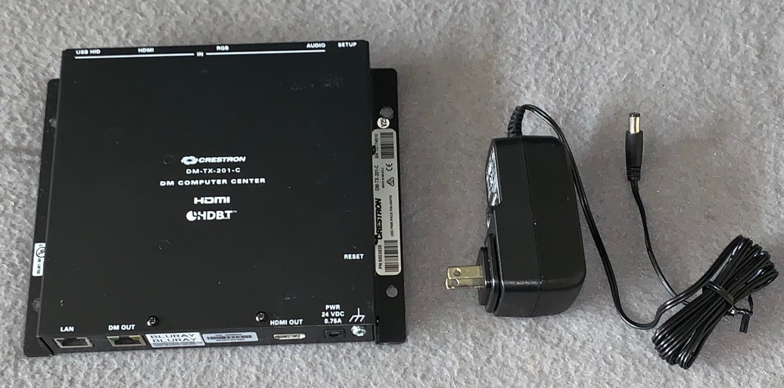 Crestron DM-TX-201-C DM Computer Center (HDMI, HDBT) w/Power Adapter