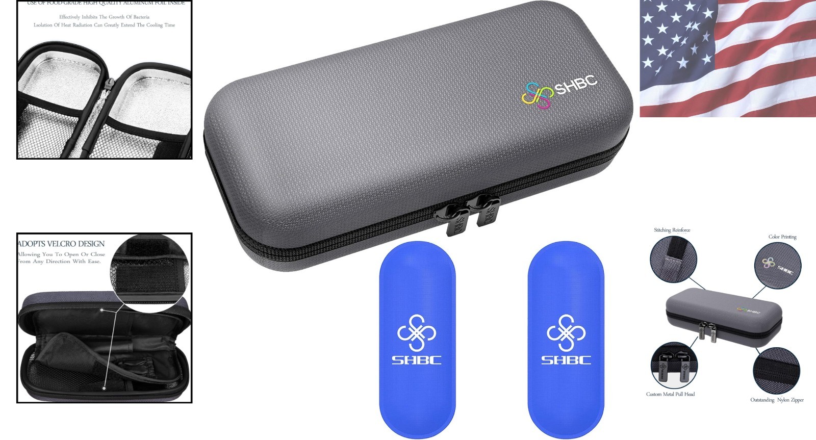 Luxury Insulin Cooler Travel Case for Diabetics - Insulated & Compact 8.3 Inch