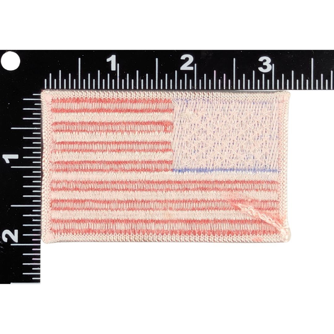 American Flag Patch - Full Color Sew-On Patch - White Border