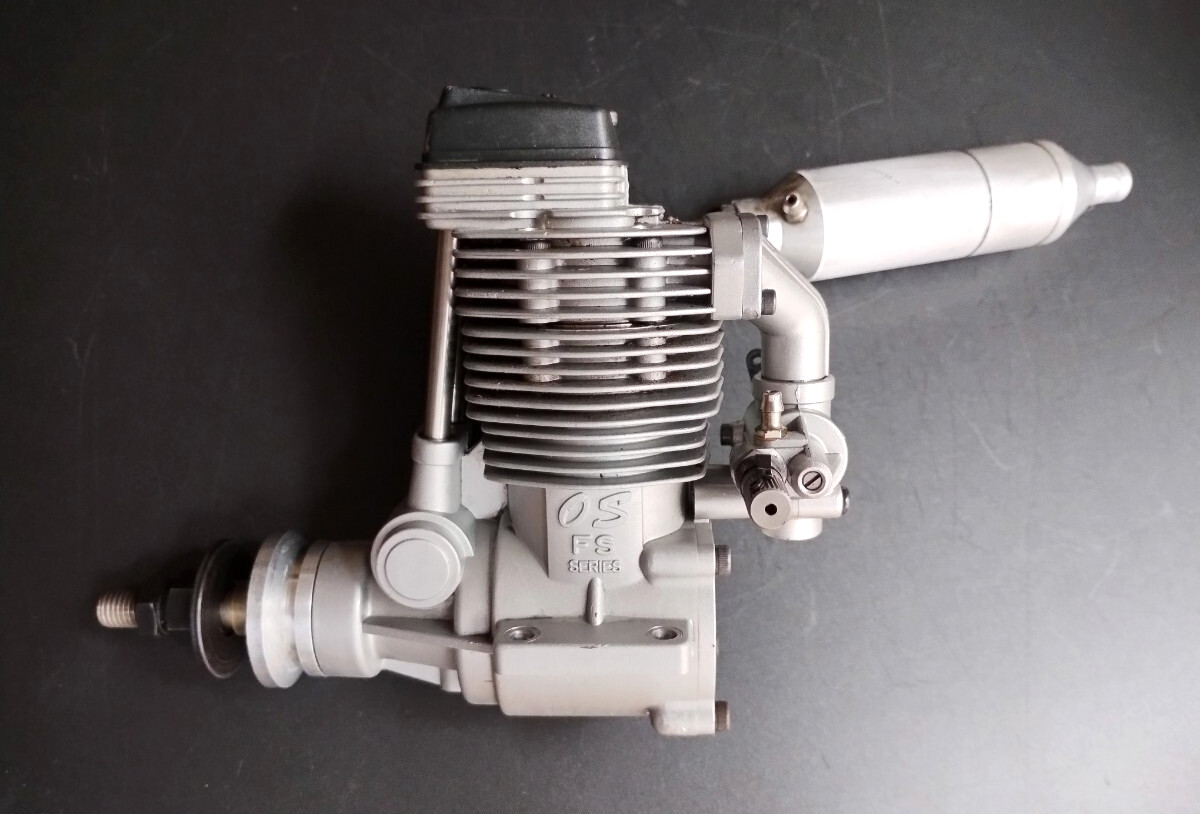 O.S. FS-91SⅡ 14.95cc 4-Stroke Glow Engine with Muffler for R/C Airplanes (Used)