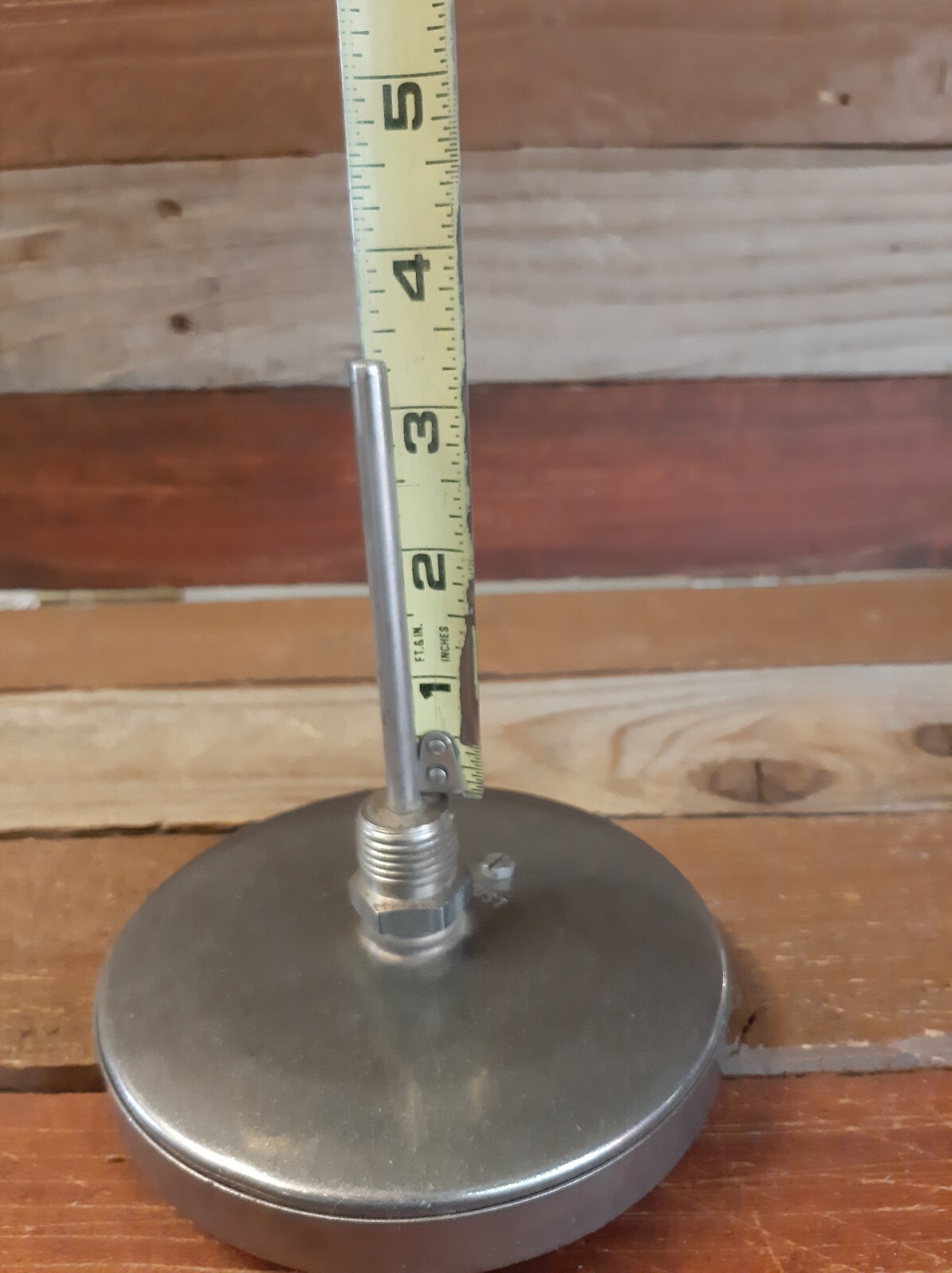 Weksler Instruments 5" Thermometer BM5-1-72. Freeport, N.Y. Made U.S.A Bimetal