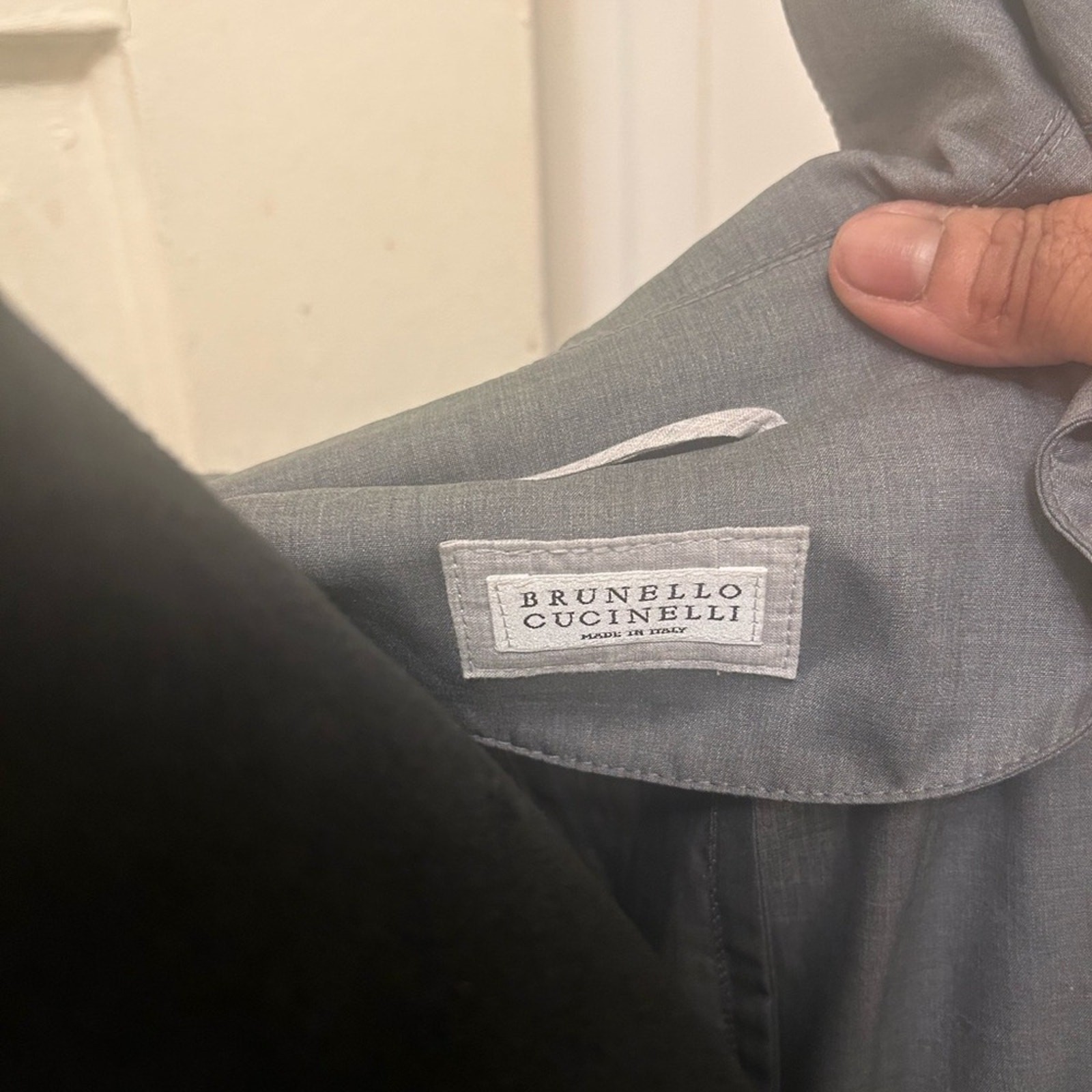 Brunello Cucinelli Gray Lightweight Button-Up Jacket Quiet Luxury Minimalist