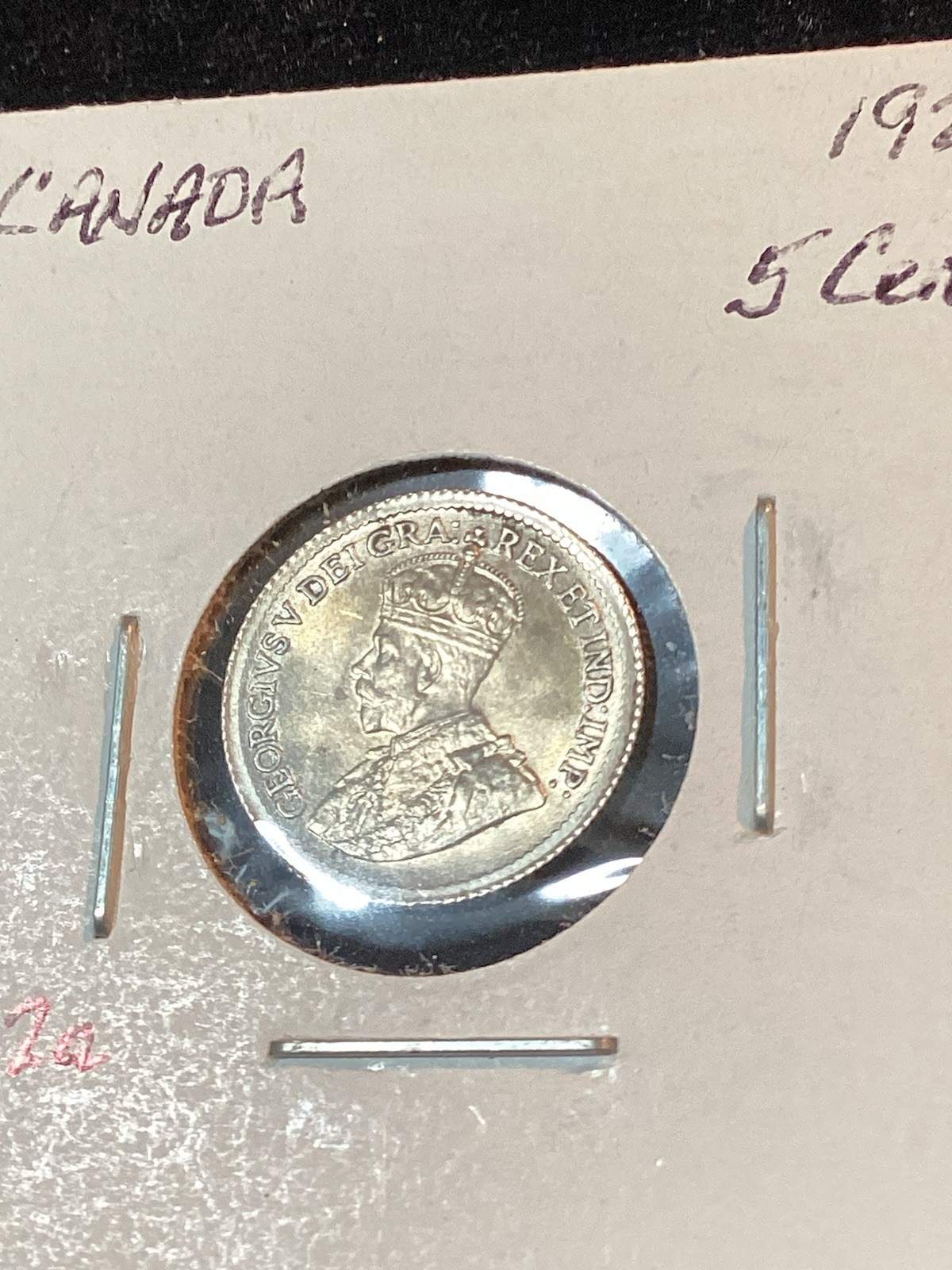 1920 Canada Silver 5 Cent George V Looks About Uncirculated Beauty In Photos!