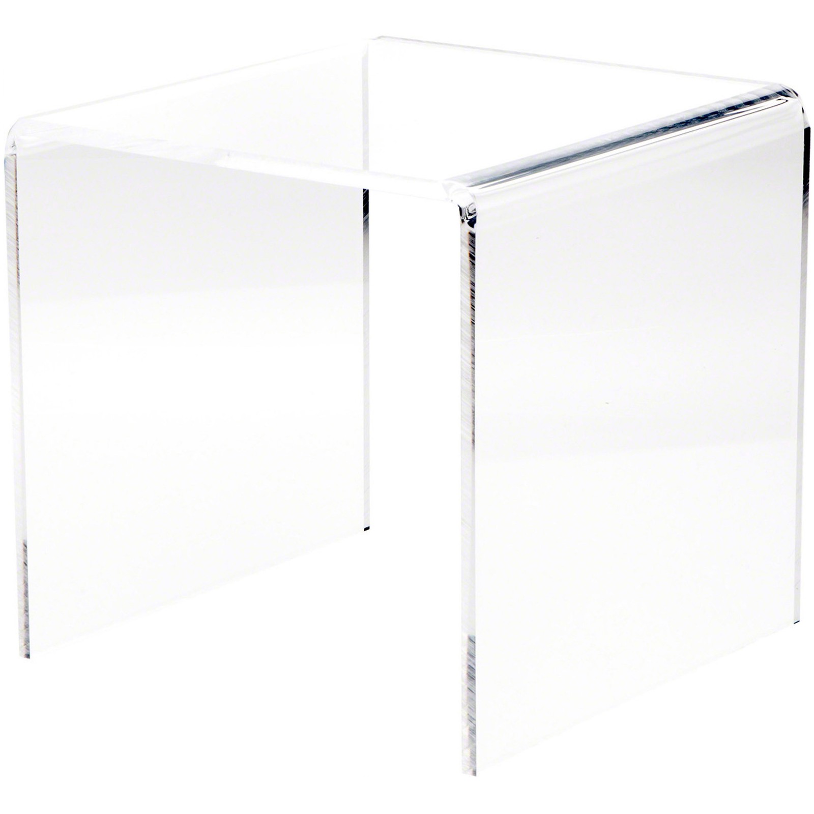 Plymor Clear Acrylic Square Display Riser, 11" H x 11" W x 11" D (3/8" thick)