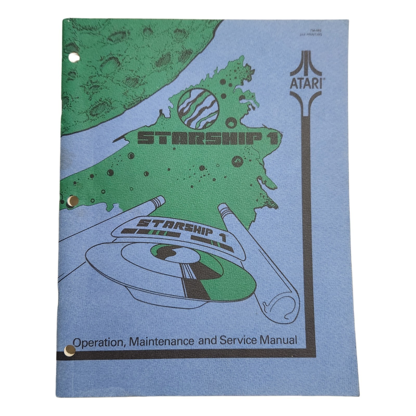 Atari Starship 1 Arcade Game Service and Operation Manual 1977 Original