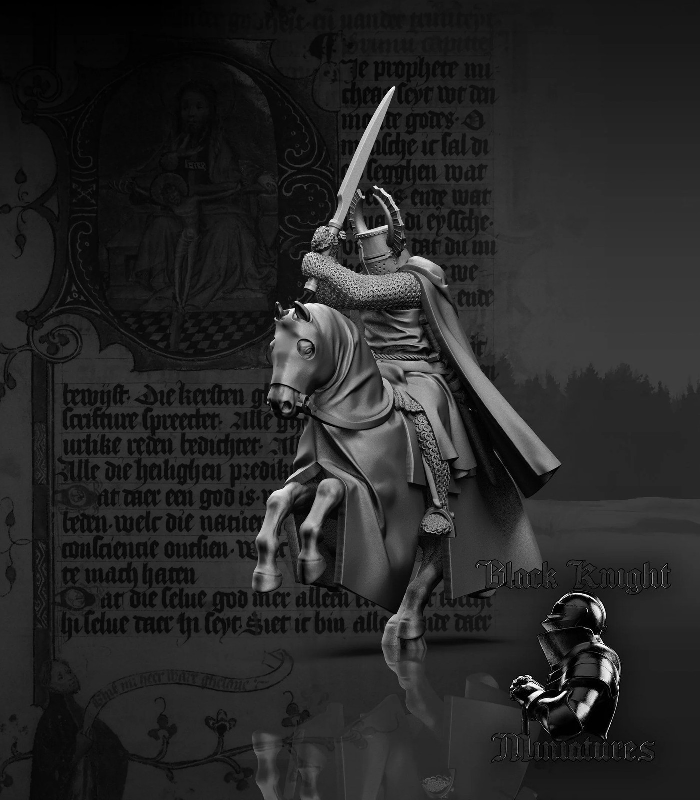 Order Marshal of the Teutonic Order (Ordensmarschall) - Resin Tabletop Miniature