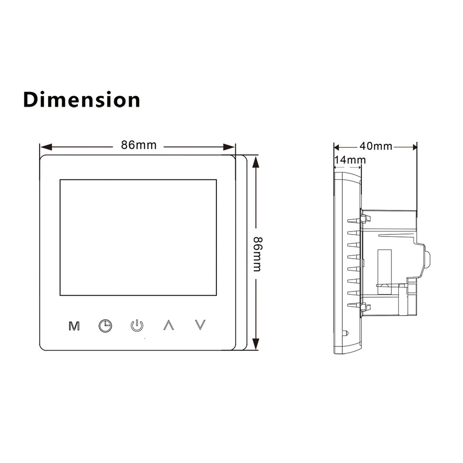 Smart Home Thermostat Programmable Wireless Room Sensor Digital App Control.