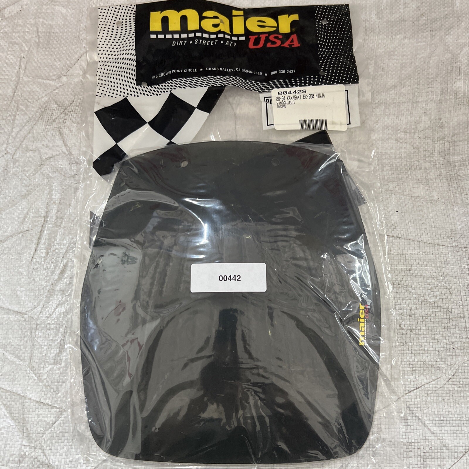 Maier Smoke Windscreen Windshield for 1988-1994 Kawasaki Ninja 250 00442S