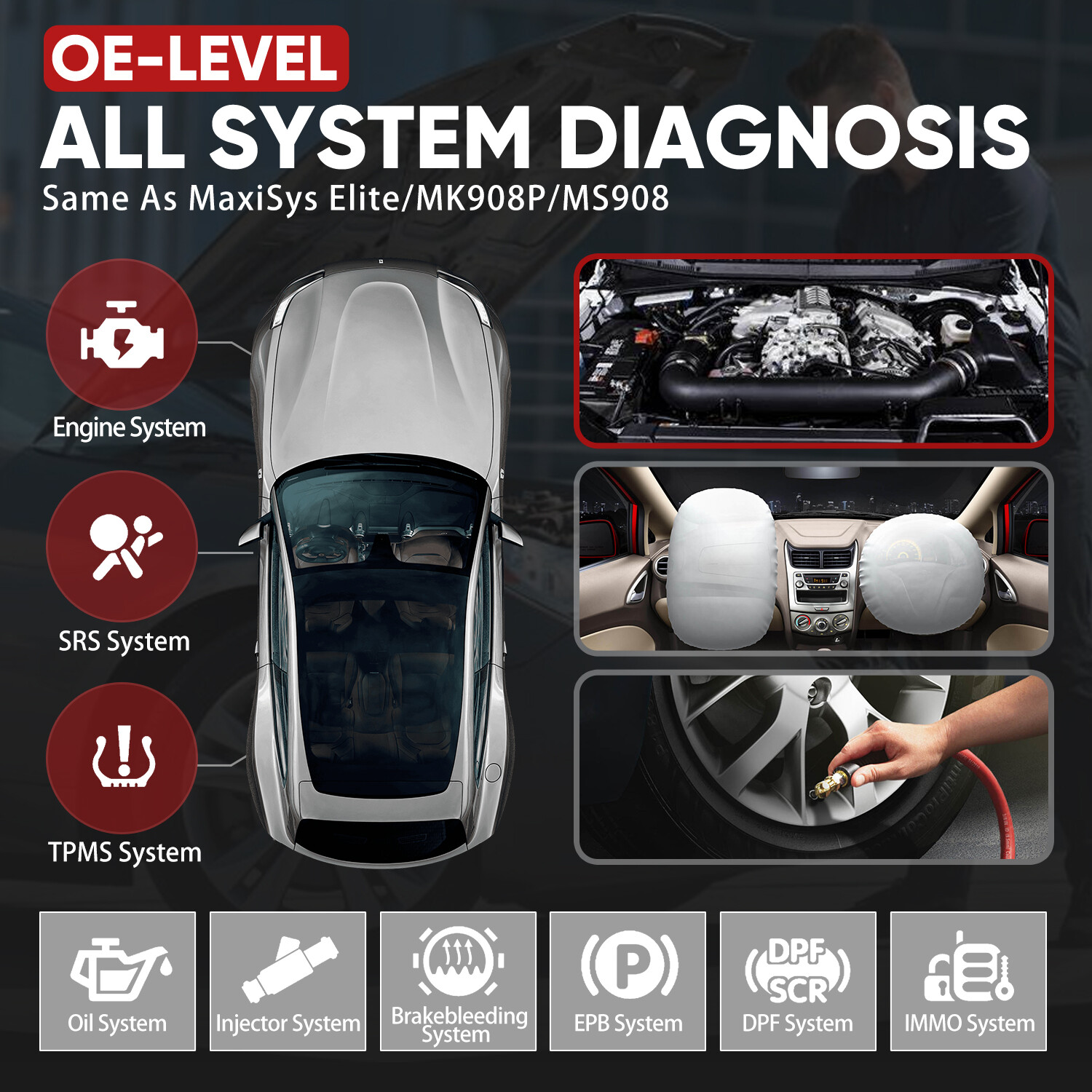 2023 Autel MaxiSYS MS906 Pro MK906 PRO Tablet Full System Diagnostic Scanner