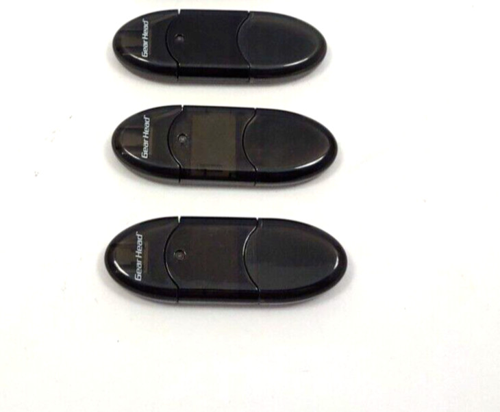 Lot of 3 Gear Head CR3800SDBLK Digital SD/SDHC USB 2.0 Card Reader QTY Lots
