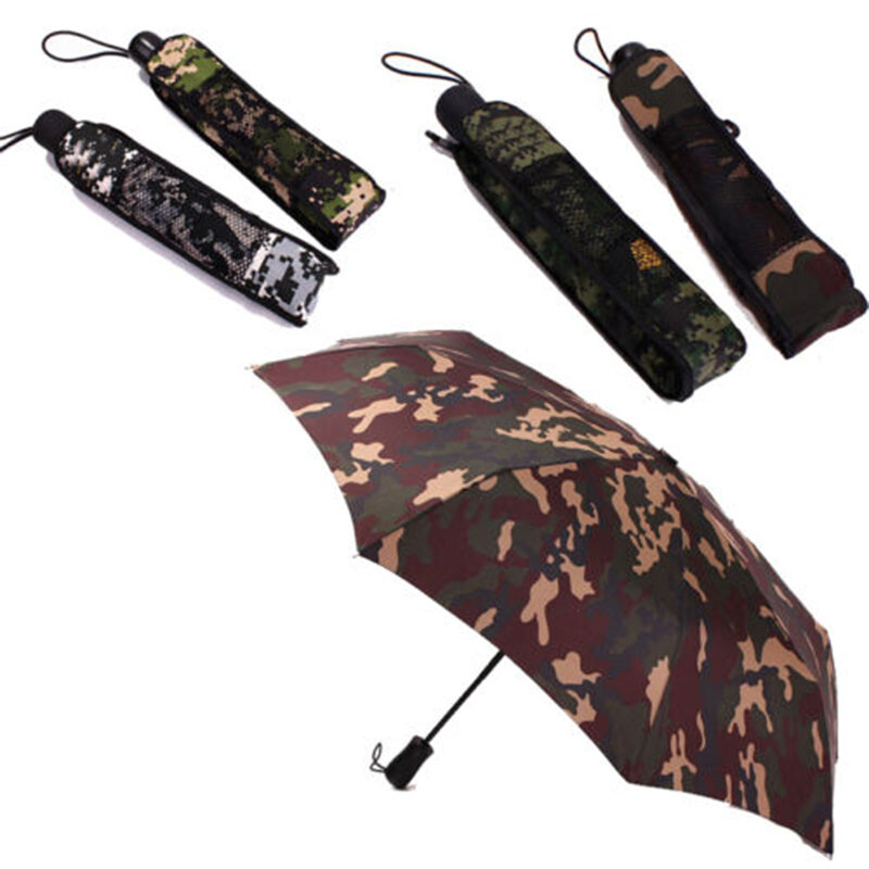 Umbrella Camo Camouflage Umbrella Sun Protection Anti-UV Compact Folding Travel