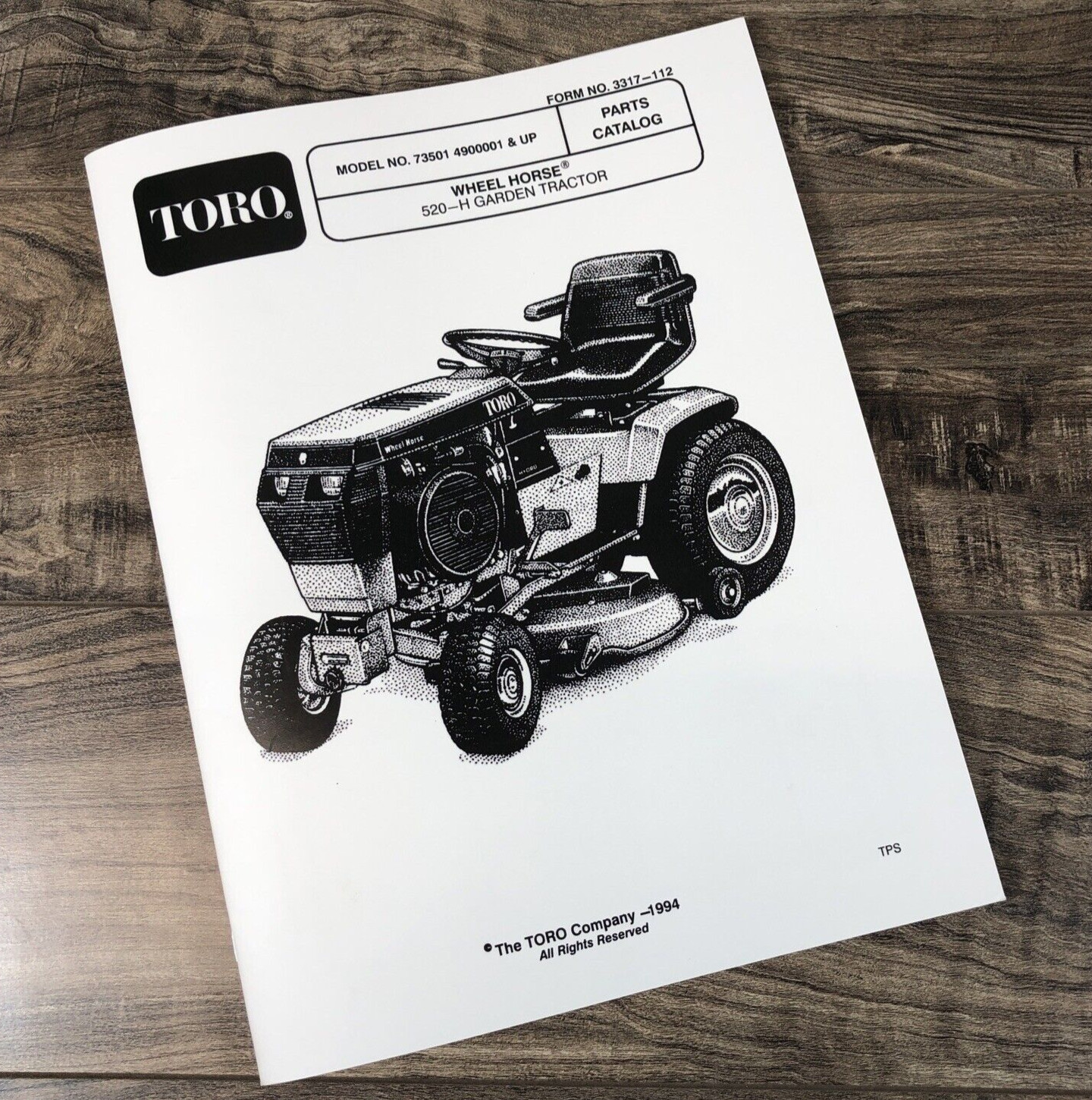 Wheel Horse 520H Garden Tractor Parts Manual Catalog Book Assembly Schematics