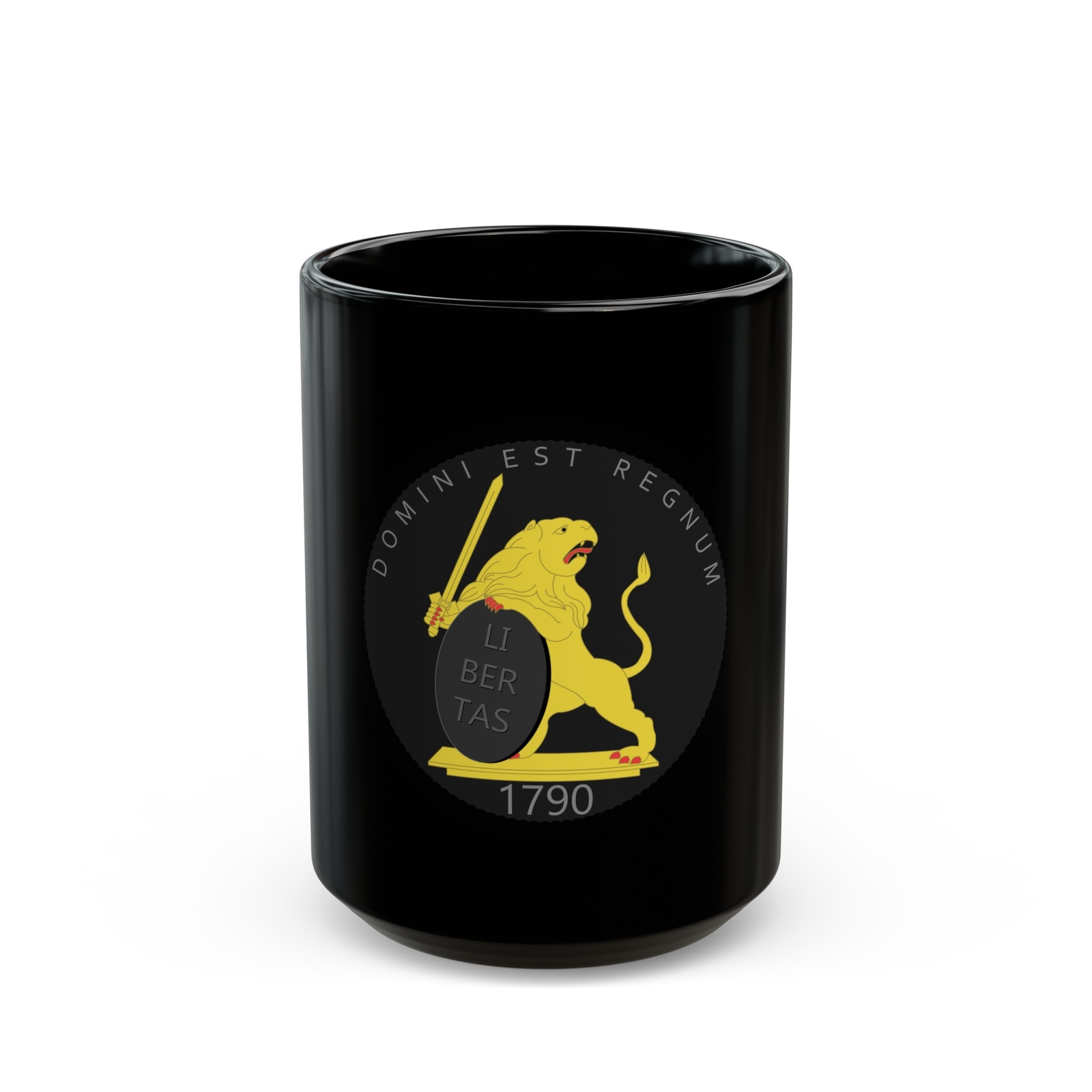 Coat of arms of United Belgian States - Black Coffee Mug