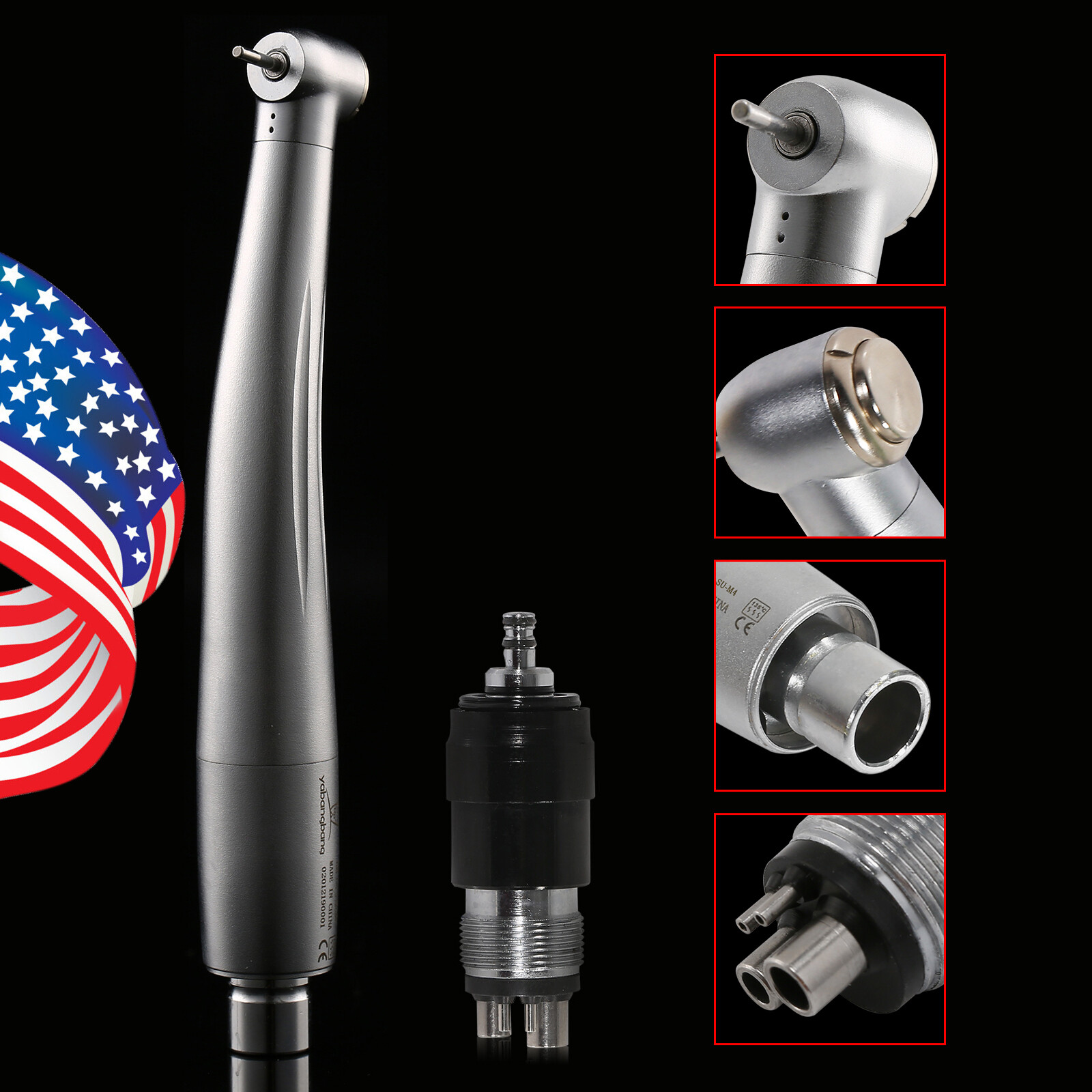 Dental High Speed Handpiece Push Button /4 Holes Quick Coupler YBNK4