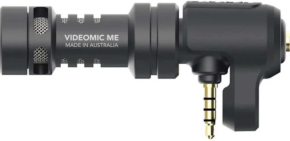 Rode VideoMic Me Compact Microphone with Rode WS9 Gray Windshield