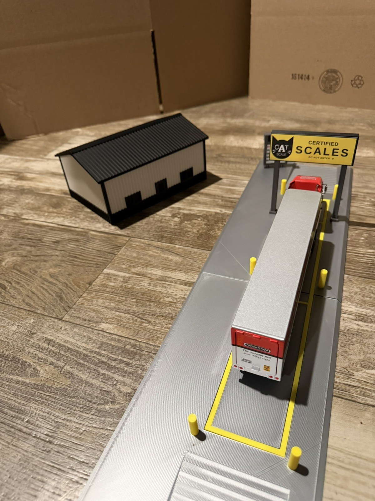 1:64 Scale CAT Scale Weigh Station Diorama 3D Printed Display Custom