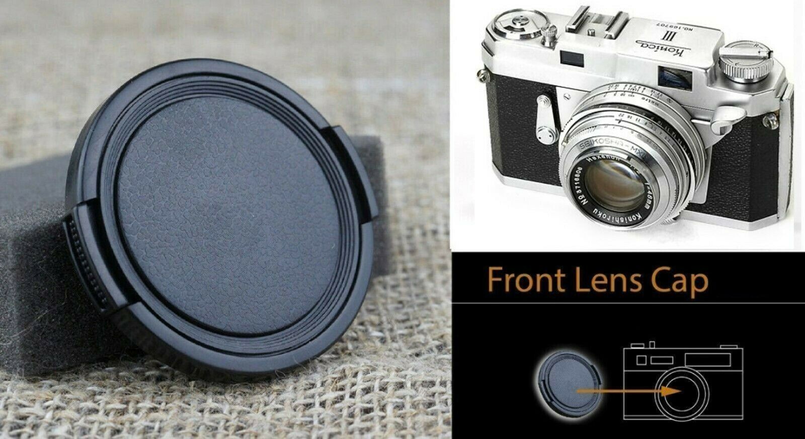 Camera Lens cap cover for Konica III III-L1 III-L2 with Hexanon 48mm f2 lens