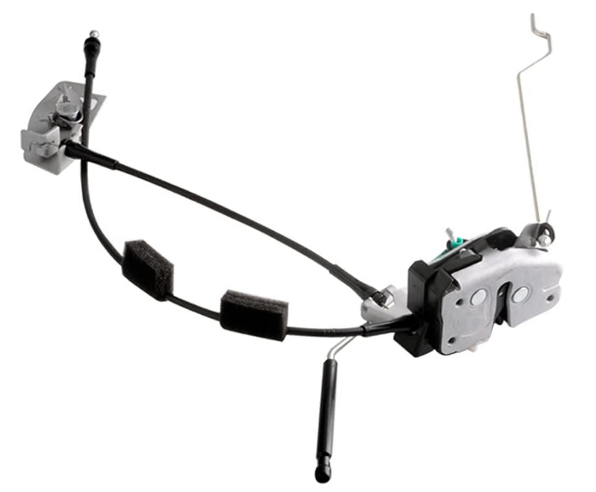 Door latch assembly w/cable&rod compatible for Ford E150 E250 E350 Rear...