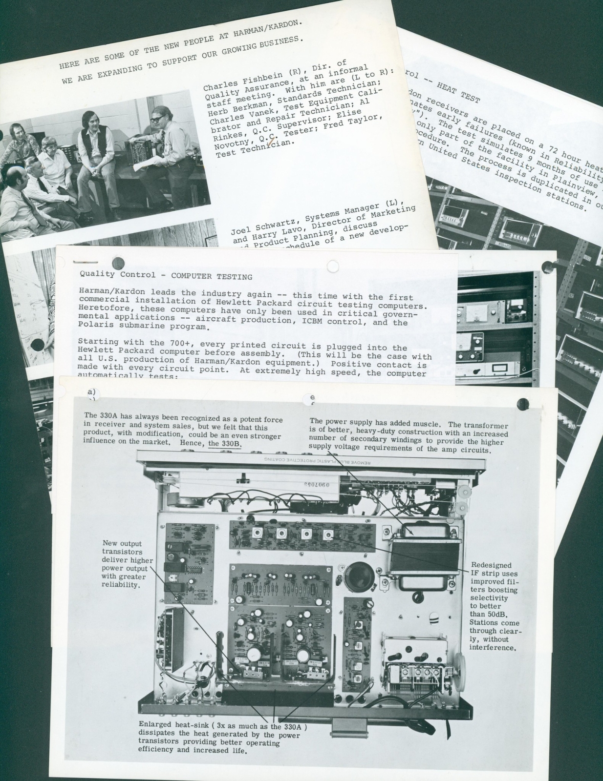 c1970 Harman Kardon HiFi Electronics Marketing Photo Lot Stereo Dealer Advertise