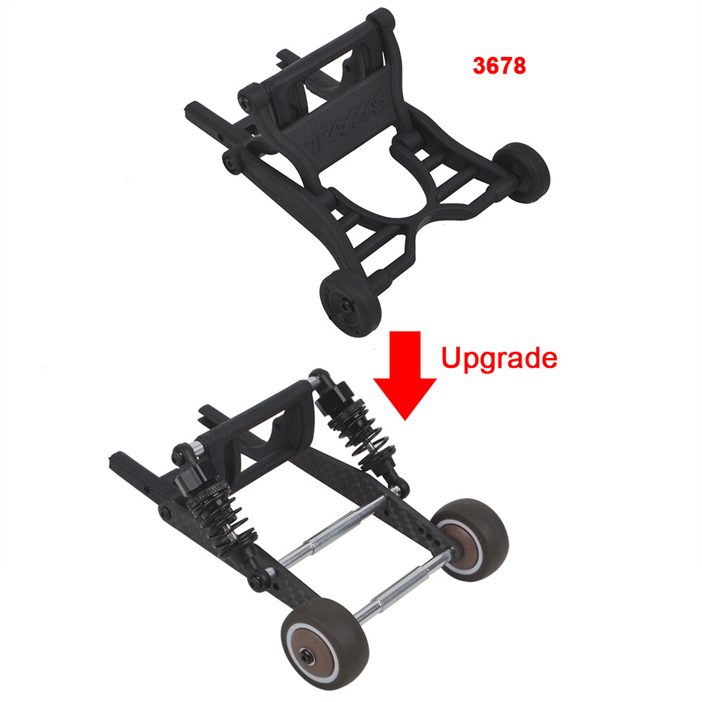 Carbon Wheelie Bar for Traxxas 2WD Slash Rustler Bandit Stampede Upgrade Parts