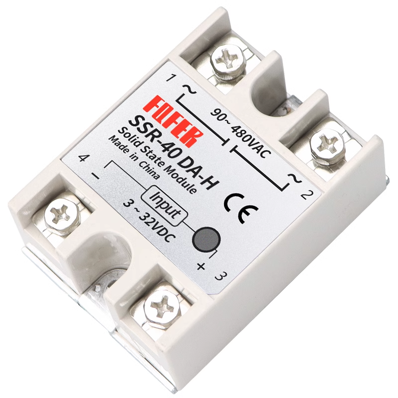 SSR-25/40DA-H/60DA-H/80DA-H/100DA-H Single Phase Solid State Relay DC Control AC