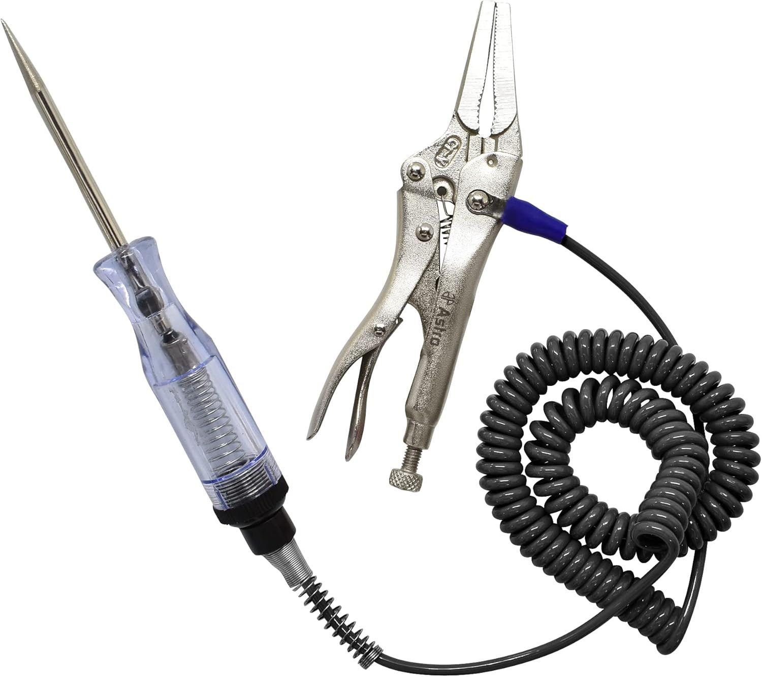 7762 Circuit Tester Light w/Locking Pliers Ground That Won't Rip Off