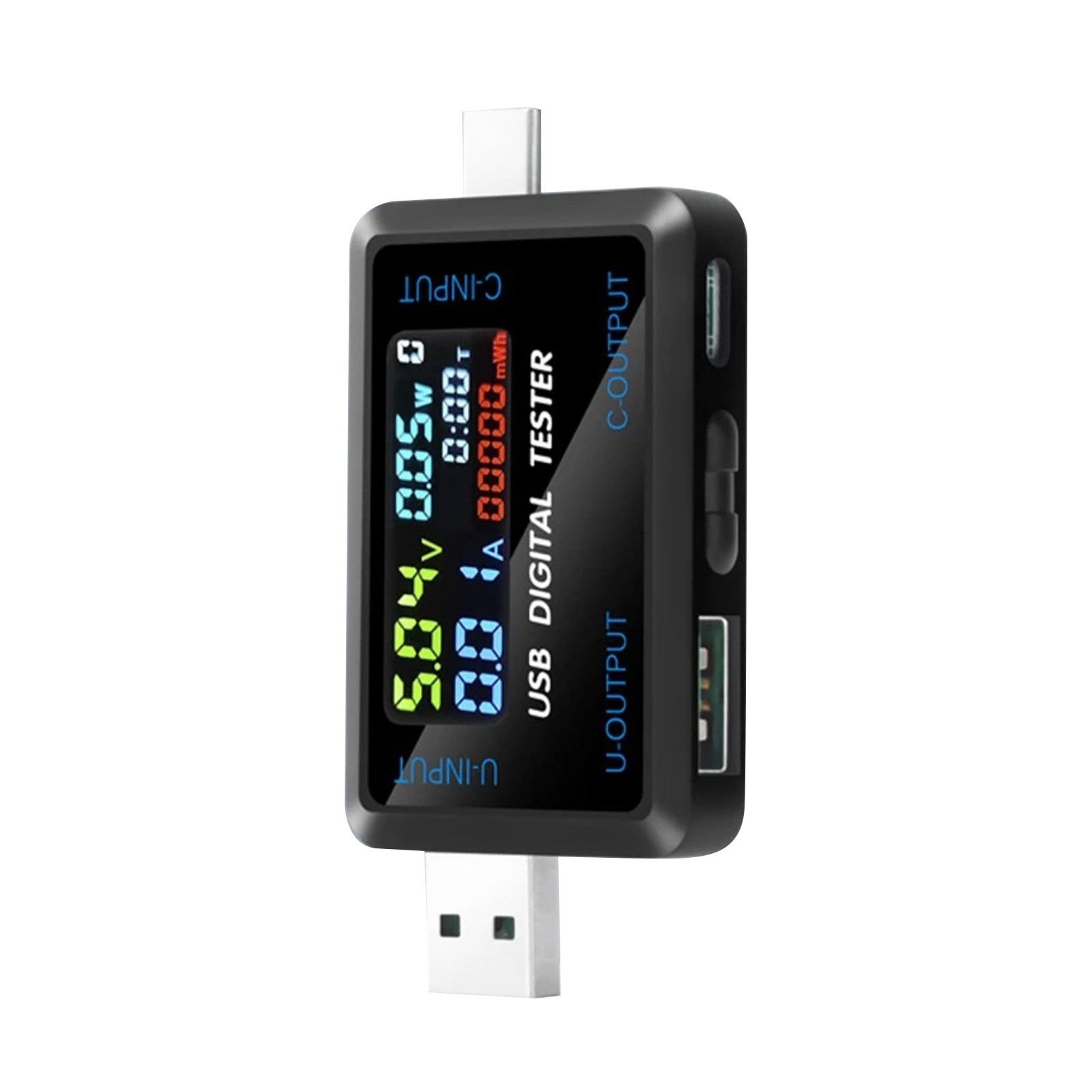 Maintenance USB C Voltmeter Current Meter Multi Function Button Power Monitor