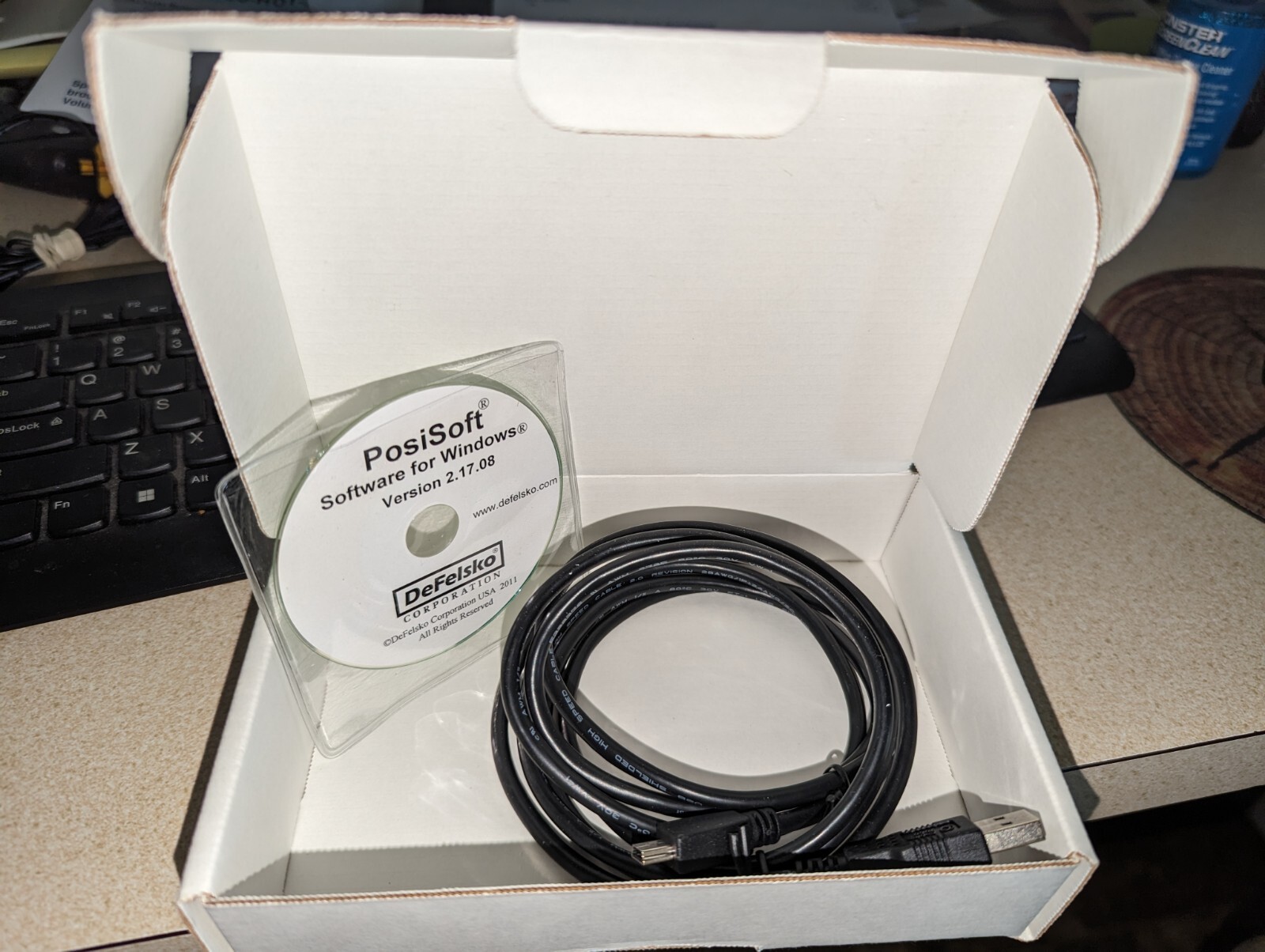 DeFelsko PosiSoft Software for Windows Version 2.17.08 and USB Cable