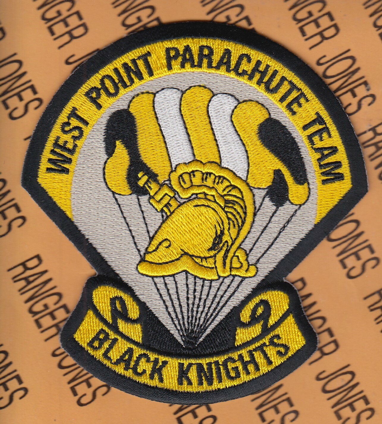 US Military Academy West Point USMA Airborne Parachute Team ~4.5" pocket patch