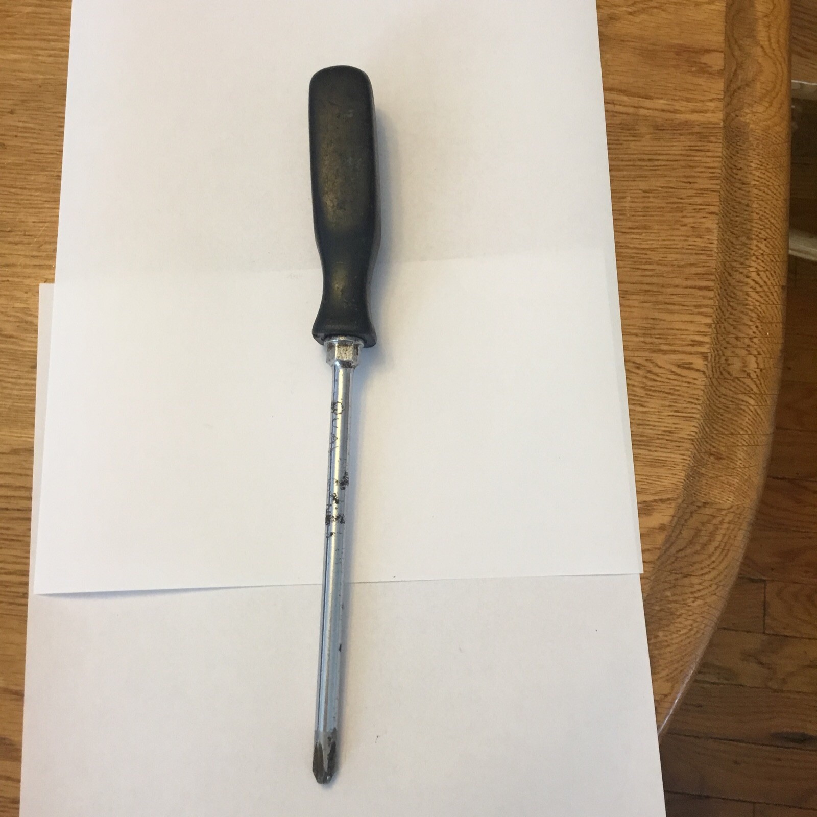 Snap On Tools USA Ssdp63 #3 Philips Screwdriver Black Hard Handle Used