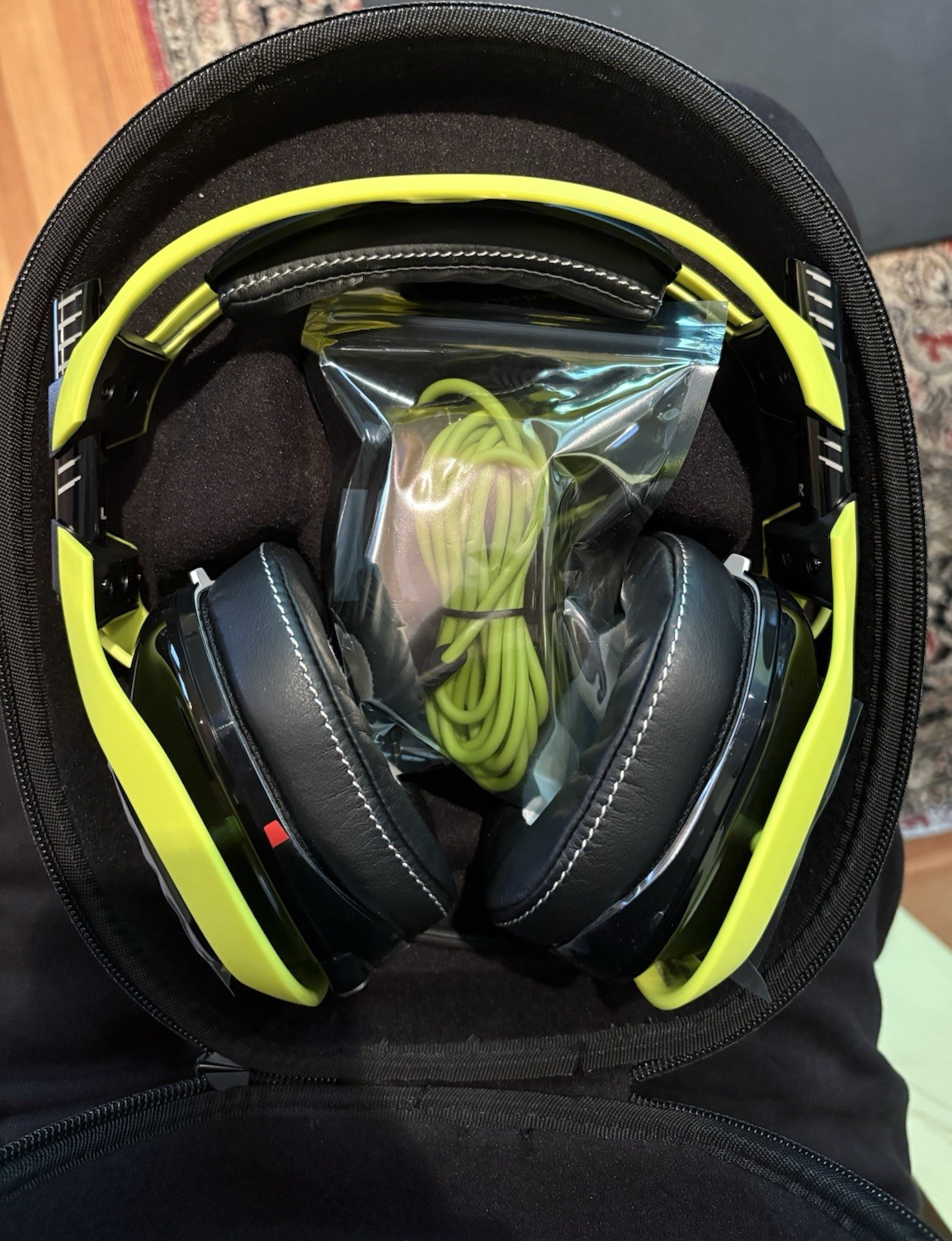 ASTRO Gaming A40 Over-Ear Wired Headset Boom Mic 3.5mm Black/Green 2m