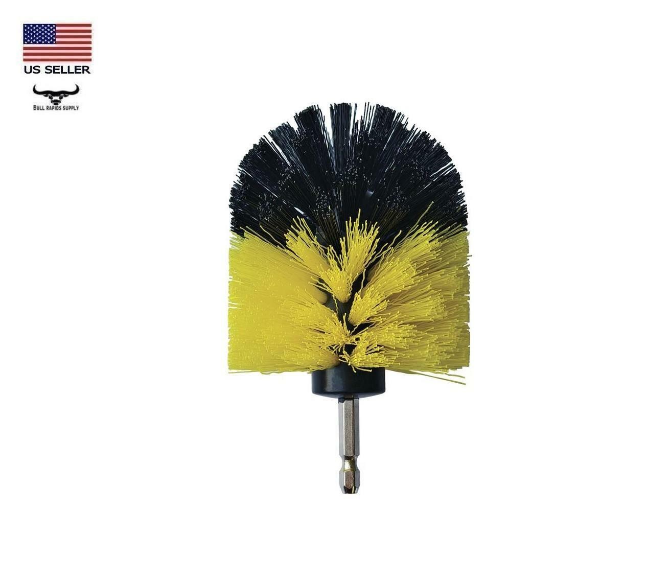 5 Piece Multi Head Drill Brush Cleaning Tool Kit 1/4" Hex Shank Medium Bristle