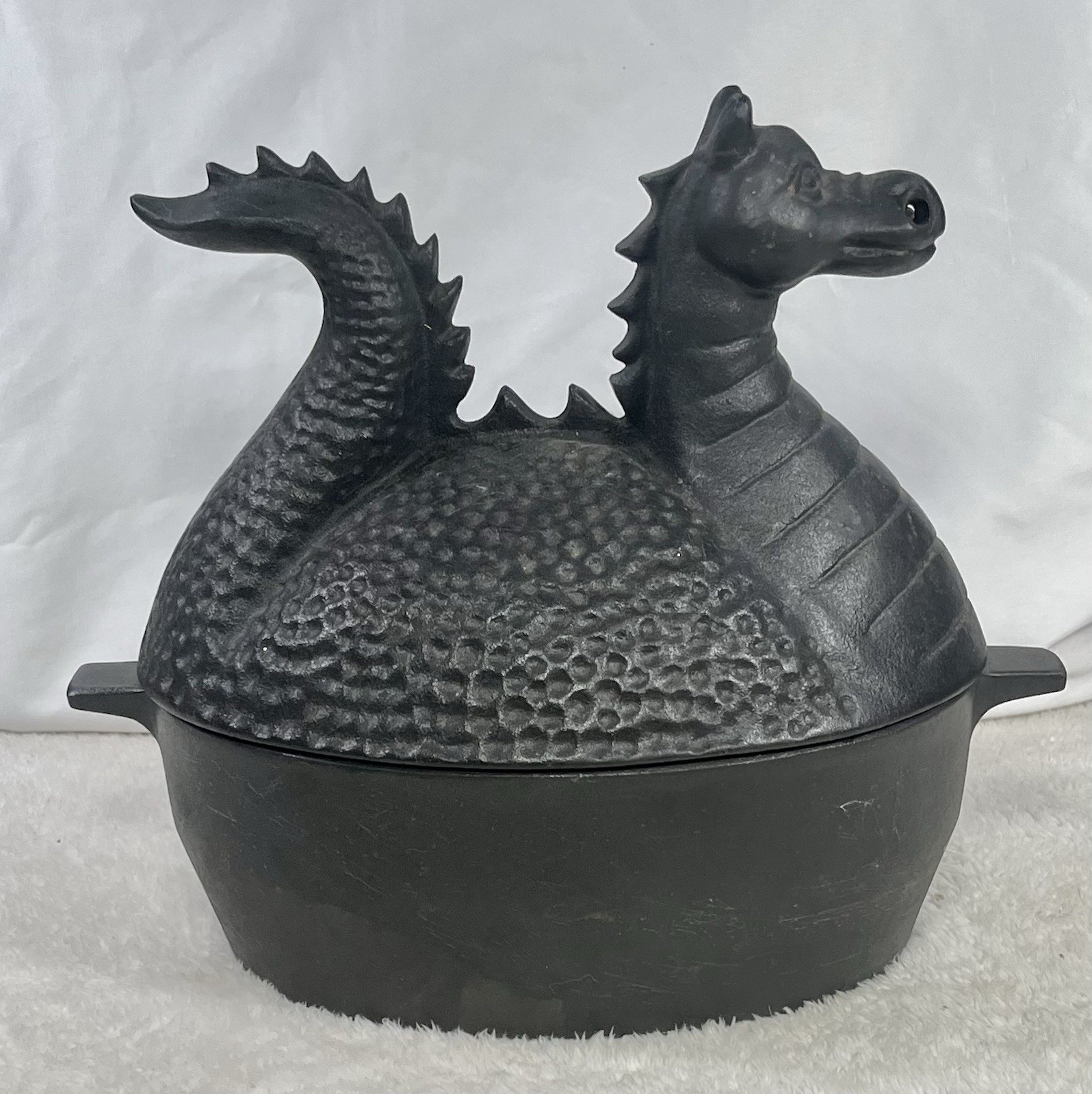 Plow Hearth Dragon Wood Stove Steamer | Cast Iron Fireplace Humidifier