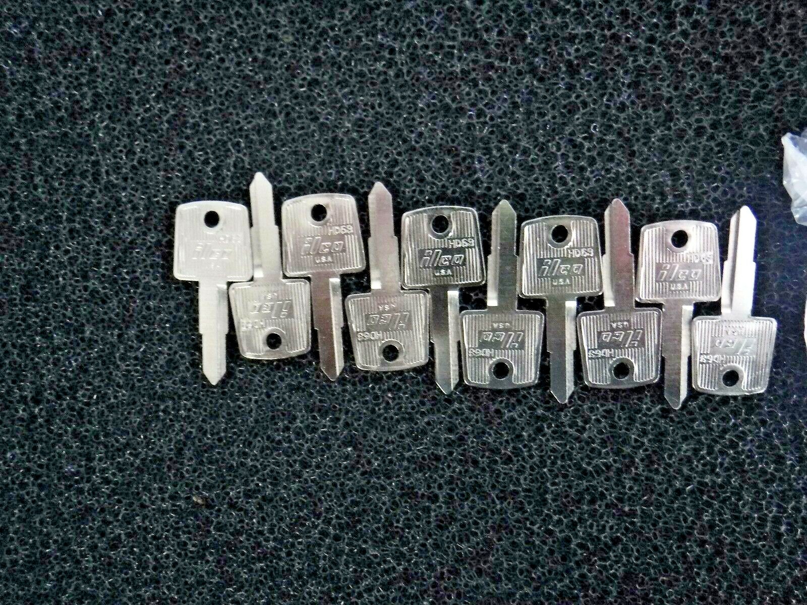 lot of 10 -Honda-HD63-Key-Blanks-by-Ilco-Replaces-the-HON31R (J)