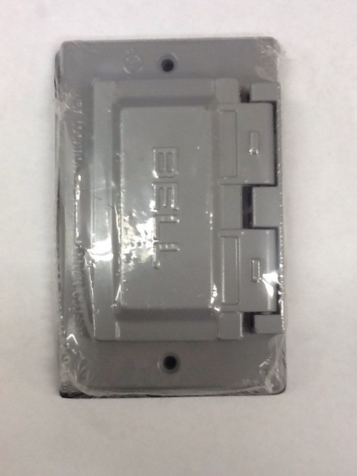 Bell Outdoor 5101-0 Single Gang Weatherproof GFCI Box Covers Gray Aluminum