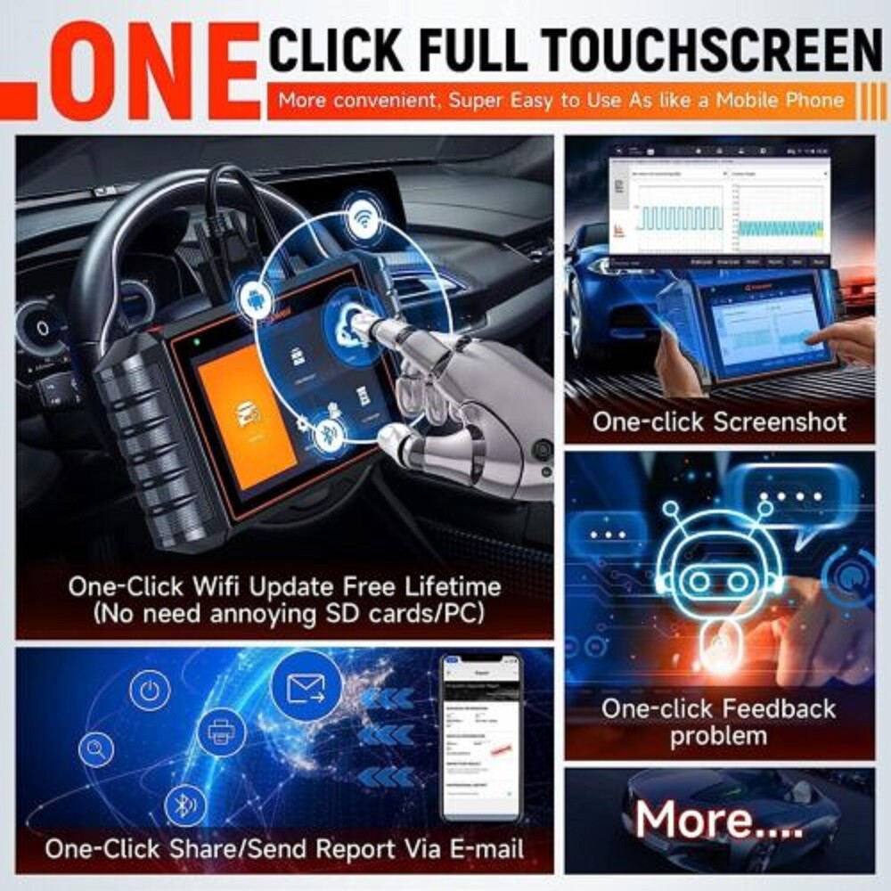 FOXWELL NT710 For Benz Bidirectional OBD2 Scanner Diagnostic Tool EPB Ecu Coding