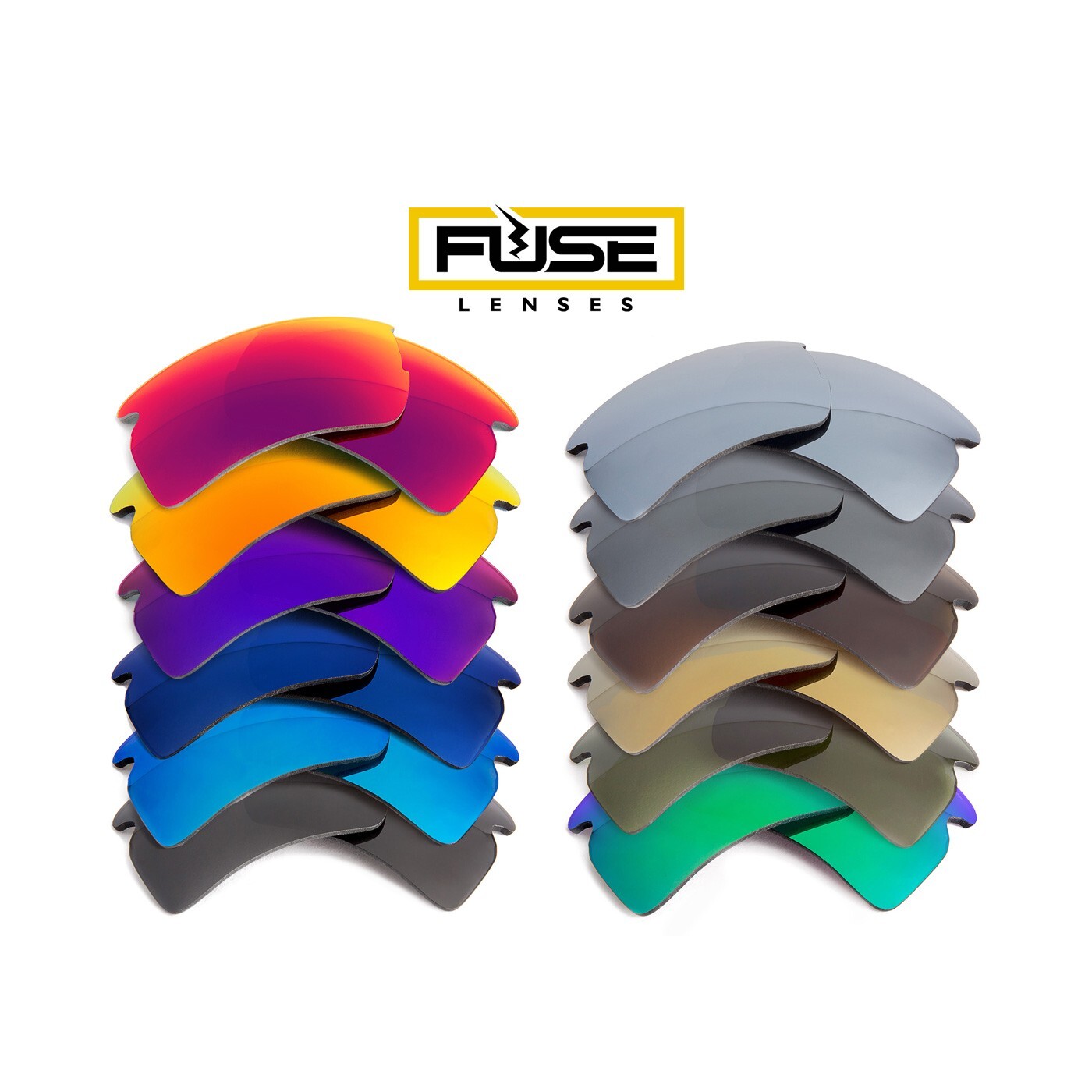 Fuse Lenses Replacement Lenses for Oakley Flak 2.0 XL 009188