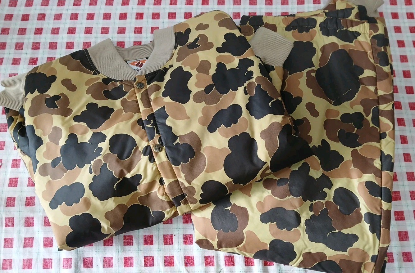 Columbia Duck Camouflage Insulated Hunting Jacket/Pants Set Made In USA XXL 2XL