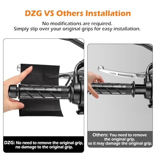 E-Bike Motorcycle Heated Grip Covers 5 Gears DC 5V 2A USB Powered with Memory