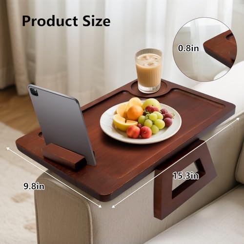 Couch Tray & Sofa Armrest Table - Multi-Functional Couch Trays for Arm,