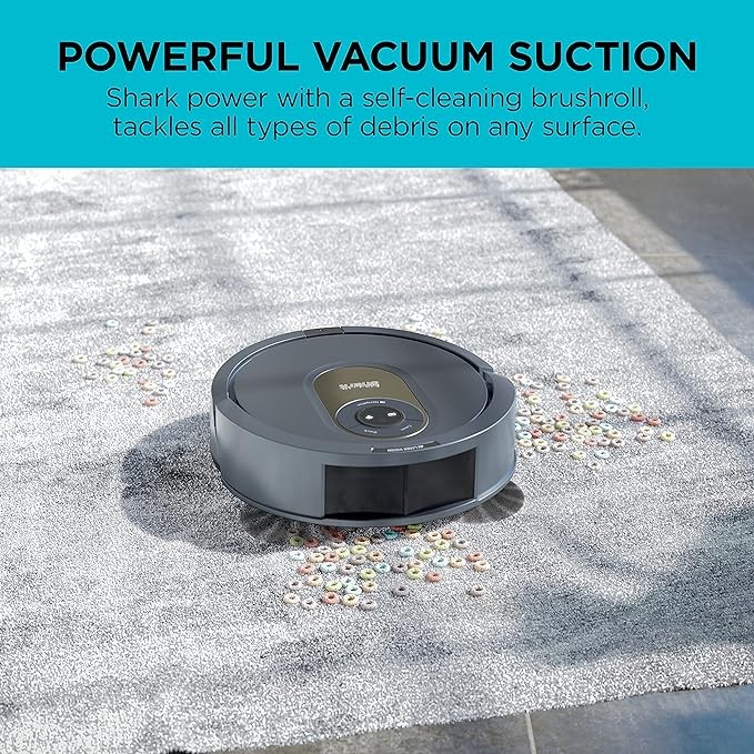 Shark AV2001 AI Robot Vacuum Self-Cleaning Brushroll - Gray