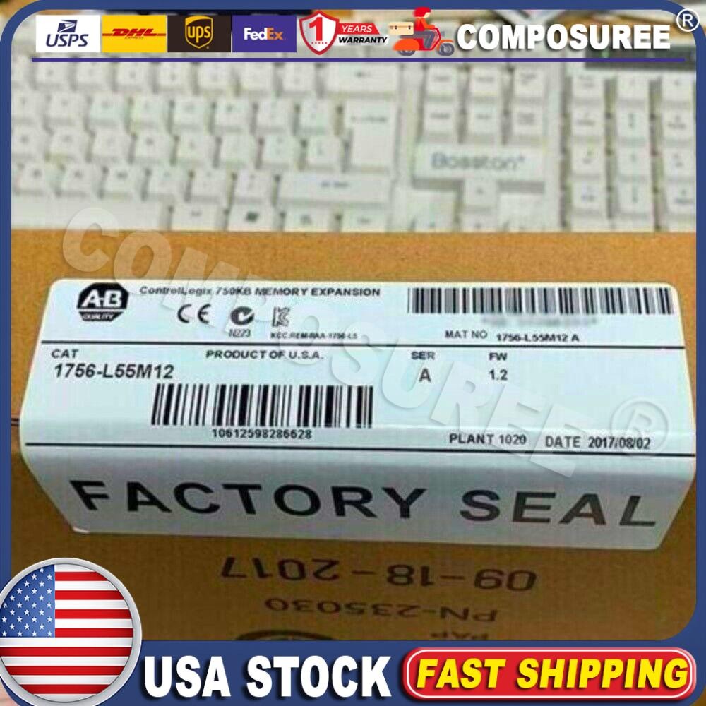 NEW IN BOX AB1756-L55M12 SER A ControlLogix Processor 750KB Memory USA