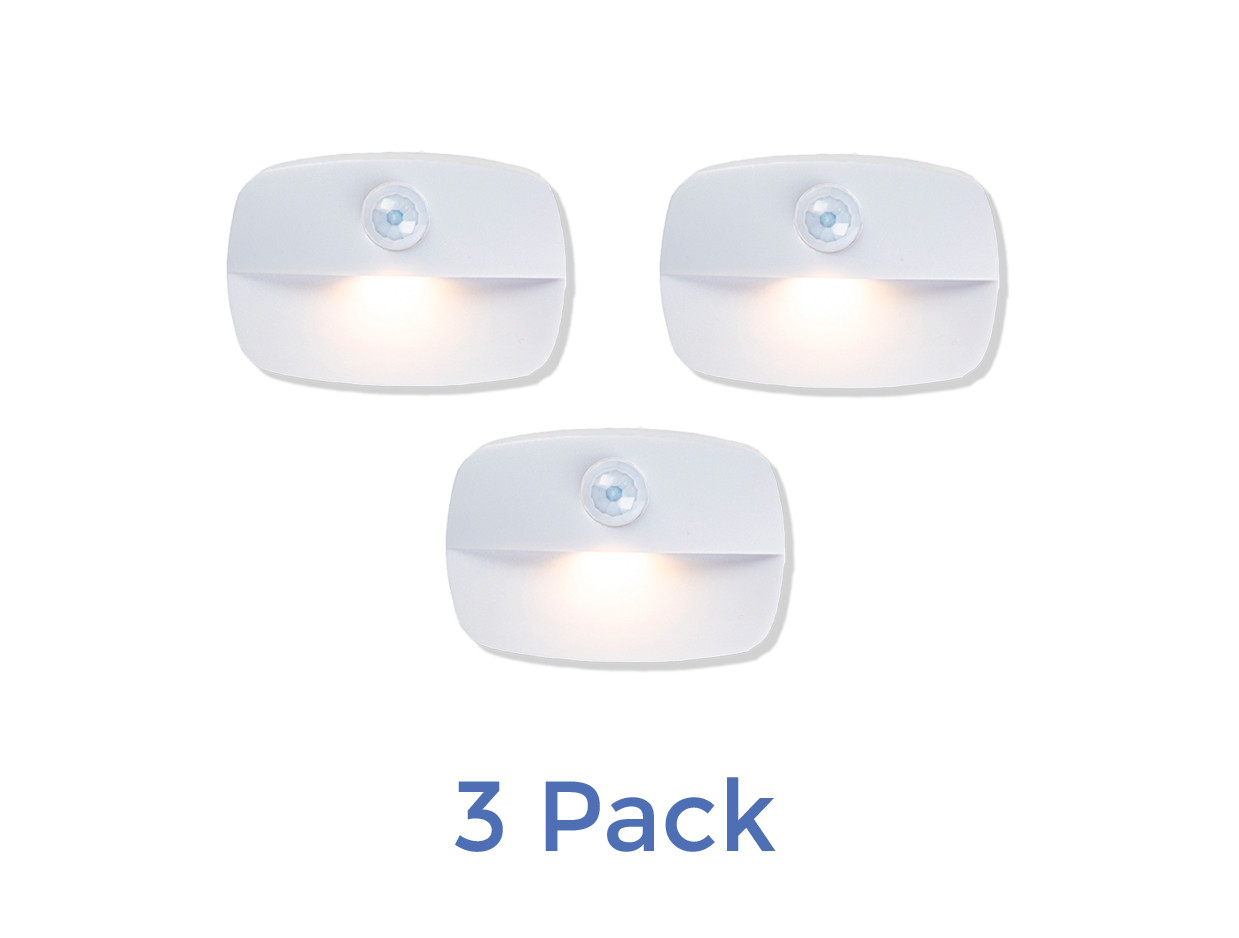 Battery-Powered LED Closet Light - Motion Sensor Night Lamp (3 Pack)