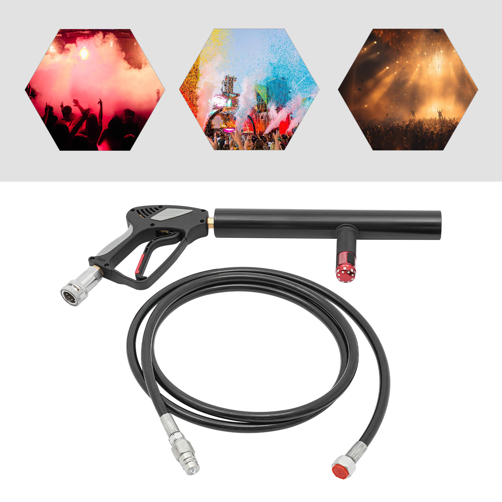 Party Cannon CO2 Blaster Handheld Night Club Bar DJ Jet Effect Fogger Smoker Gun
